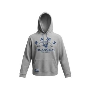 NFL Team Apparel Los Angeles Rams Hoodie Large Gray Pullover Graphic Sweatshirt